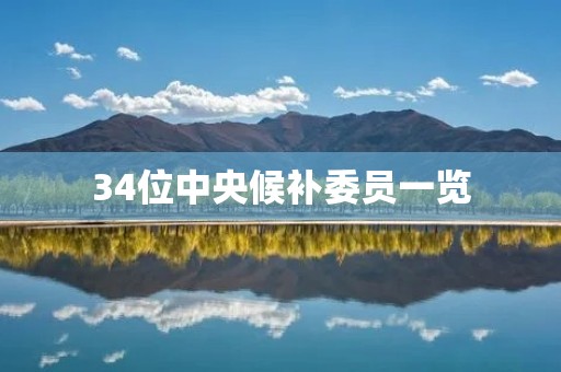 34位中央候补委员一览