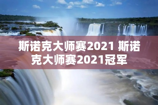 斯诺克大师赛2021 斯诺克大师赛2021冠军