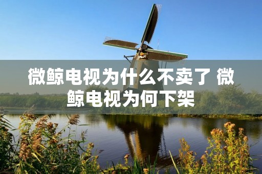 微鲸电视为什么不卖了 微鲸电视为何下架 微鲸电视为什么不卖了 微鲸电视为何下架