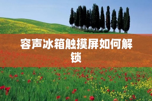 容声冰箱触摸屏如何解锁 容声冰箱触摸屏如何解锁
