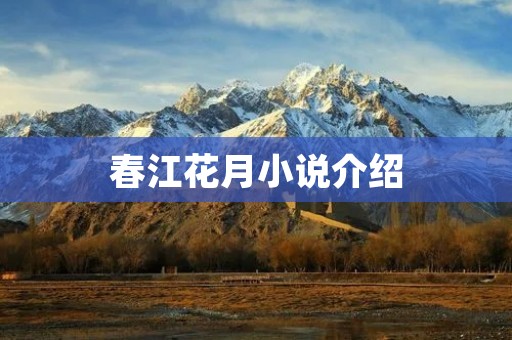 春江花月小说介绍