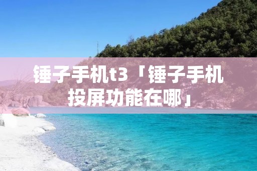 锤子手机t3「锤子手机投屏功能在哪」
