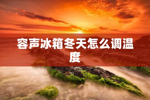 容声冰箱冬天怎么调温度 容声冰箱冬天怎么调温度