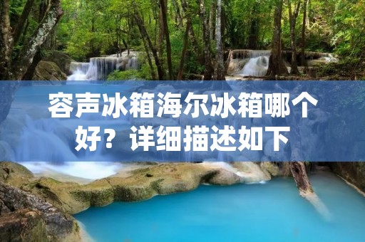 容声冰箱海尔冰箱哪个好?详细描述如下: 容声冰箱海尔冰箱哪个好?详细描述如下: