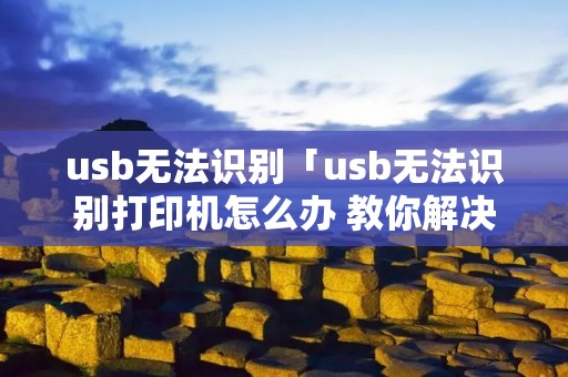 u**无法识别「u**无法识别打印机怎么办 教你解决」