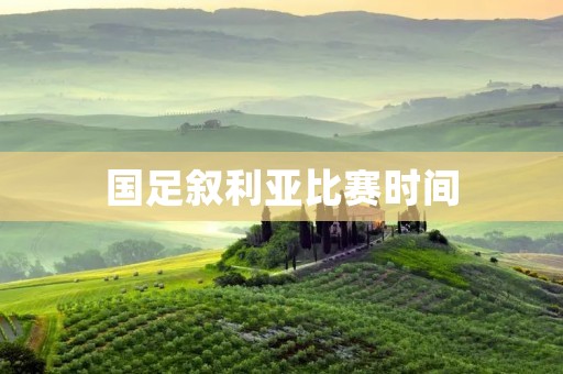 国足叙利亚比赛时间：中国足球队与叙利亚队的对决即将上演