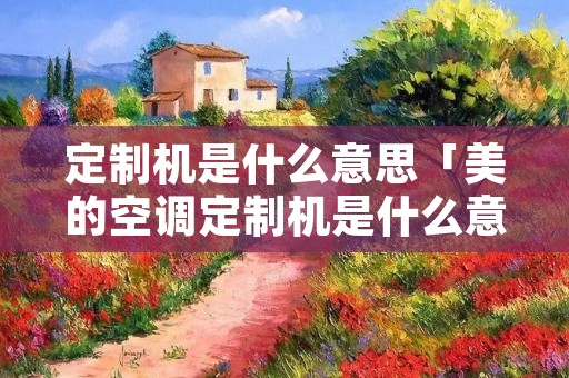 定制机是什么意思「美的空调定制机是什么意思」