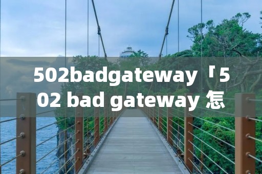 502badgateway「502 bad gateway 怎么解决」