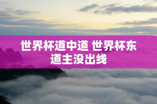世界杯道中道 世界杯东道主没出线 世界杯道中道 世界杯东道主没出线