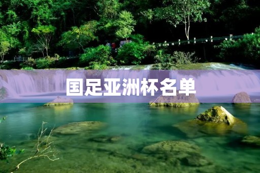 国足亚洲杯名单:精英集结,冲击亚洲之巅 国足亚洲杯名单:精英集结,冲击亚洲之巅