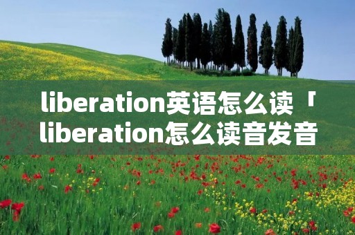 liberation英语怎么读「liberation怎么读音发音英语」