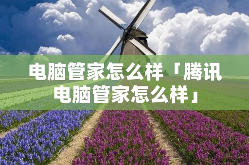 电脑管家怎么样「腾讯电脑管家怎么样」