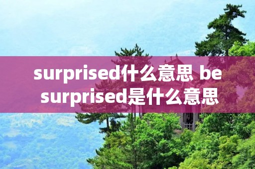 surprised什么意思 be surprised是什么意思