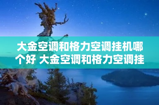 大金空调和格力空调挂机哪个好 大金空调和格力空调挂机哪个好些 大金空调和格力空调挂机哪个好 大金空调和格力空调挂机哪个好些