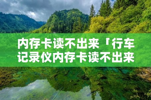 内存卡读不出来「行车记录仪内存卡读不出来」 内存卡读不出来「行车记录仪内存卡读不出来」