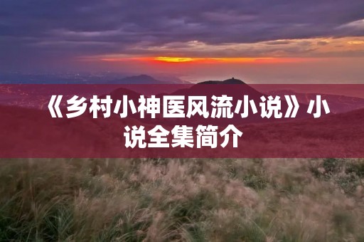 《乡村小神医风流小说》小说全集简介