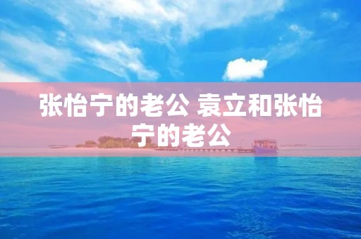 张怡宁的老公 袁立和张怡宁的老公