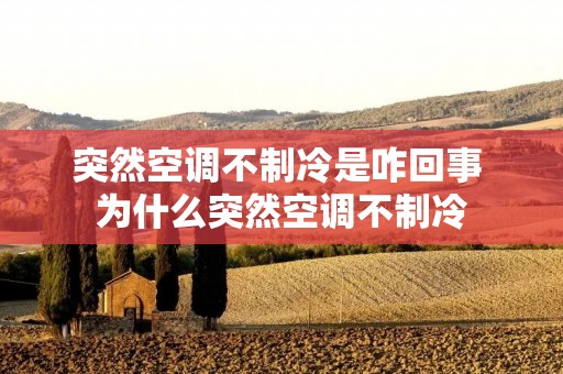 突然空调不制冷是咋回事 为什么突然空调不制冷