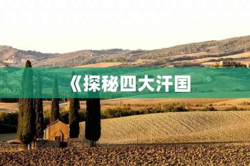 《探秘四大汗国：帝国的辉煌与衰落》
