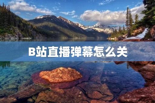 B站直播弹幕怎么关：完整教程与操作指南