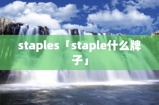 staples「staple什么牌子」