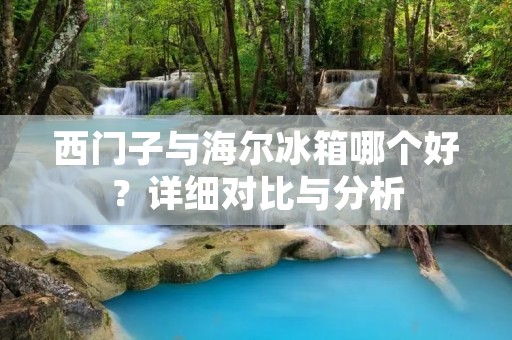 西门子与海尔冰箱哪个好？详细对比与分析