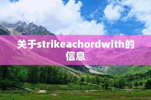 关于strikeachordwith的信息