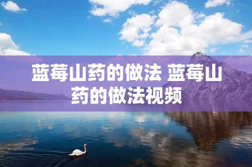 蓝莓山药的做法 蓝莓山药的做法视频