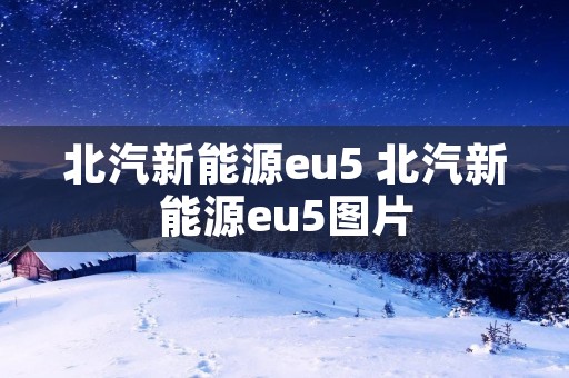 北汽新能源eu5 北汽新能源eu5图片