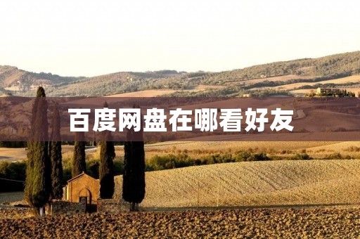 百度网盘在哪看好友：打破时空限制，轻松互动