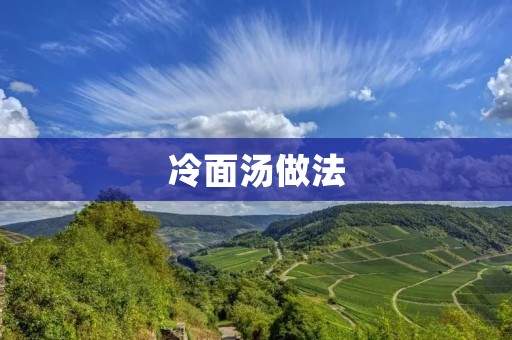 冷面汤做法:清凉夏日的必备美食 冷面汤做法:清凉夏日的必备美食