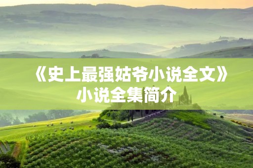 《史上最强姑爷小说全文》小说全集简介