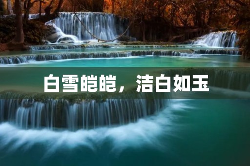 白雪皑皑,洁白如玉:带雪的诗句 白雪皑皑,洁白如玉:带雪的诗句