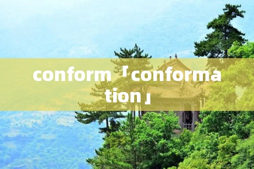 conform「conformation」 conform「conformation」