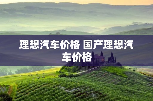理想汽车价格 国产理想汽车价格 理想汽车价格 国产理想汽车价格