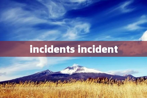 incidents incident