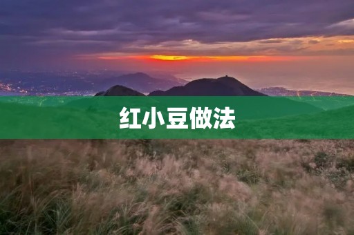 红小豆做法:多种美味方式尽在掌握 红小豆做法:多种美味方式尽在掌握