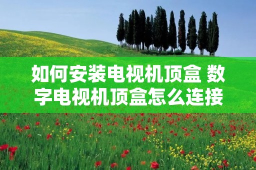 如何安装电视机顶盒 数字电视机顶盒怎么连接电视