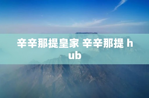 辛辛那提皇家 辛辛那提 hub
