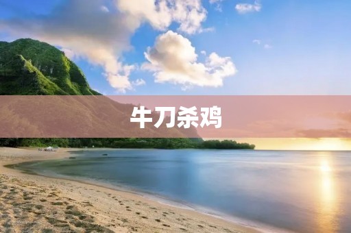 牛刀杀鸡:成语解析及应用