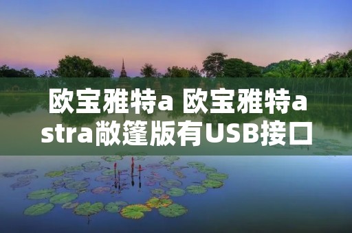 欧宝雅特a 欧宝雅特astra敞篷版有USB接口吗