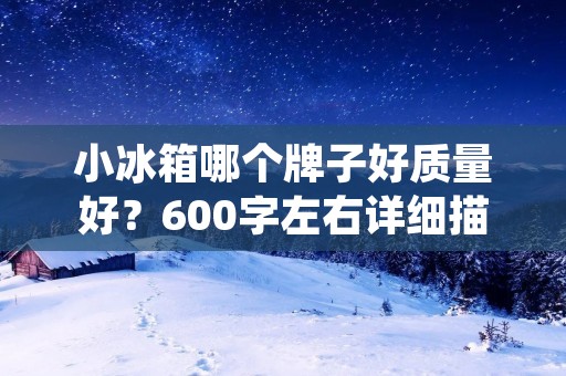 小冰箱哪个牌子好质量好?600字左右详细描述 小冰箱哪个牌子好质量好?600字左右详细描述