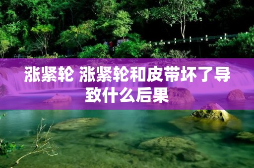 涨紧轮 涨紧轮和皮带坏了导致什么后果 涨紧轮 涨紧轮和皮带坏了导致什么后果