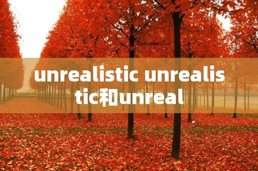 unrealistic unrealistic和unreal