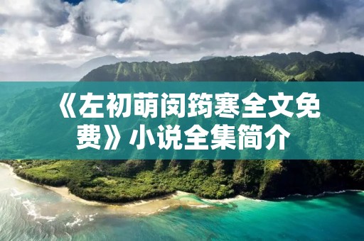 《左初萌闵筠寒全文免费》小说全集简介
