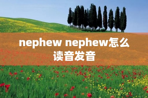 nephew nephew怎么读音发音