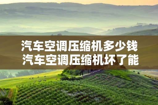 汽车空调压缩机多少钱 汽车空调压缩机坏了能修吗