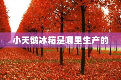 小天鹅冰箱是哪里生产的