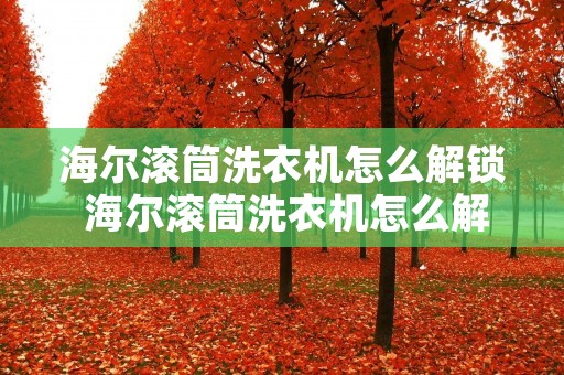 海尔滚筒洗衣机怎么解锁 海尔滚筒洗衣机怎么解锁方法 海尔滚筒洗衣机怎么解锁 海尔滚筒洗衣机怎么解锁方法