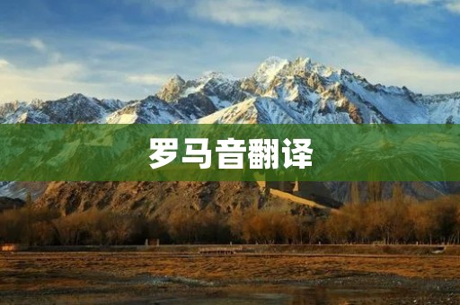 罗马音翻译:揭开文字之谜 罗马音翻译:揭开文字之谜